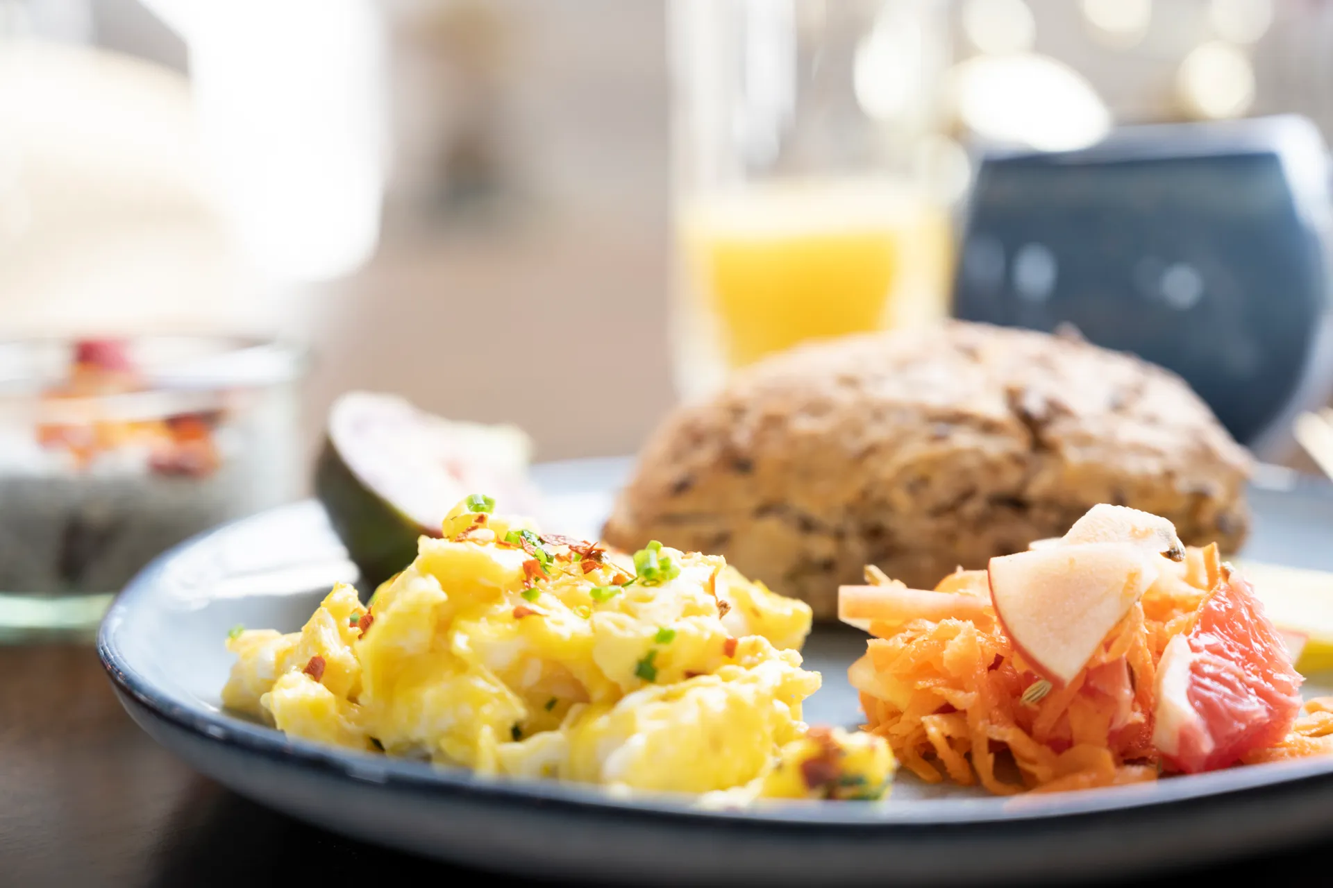 Allinge Badehotel breakfast spread Bornholm