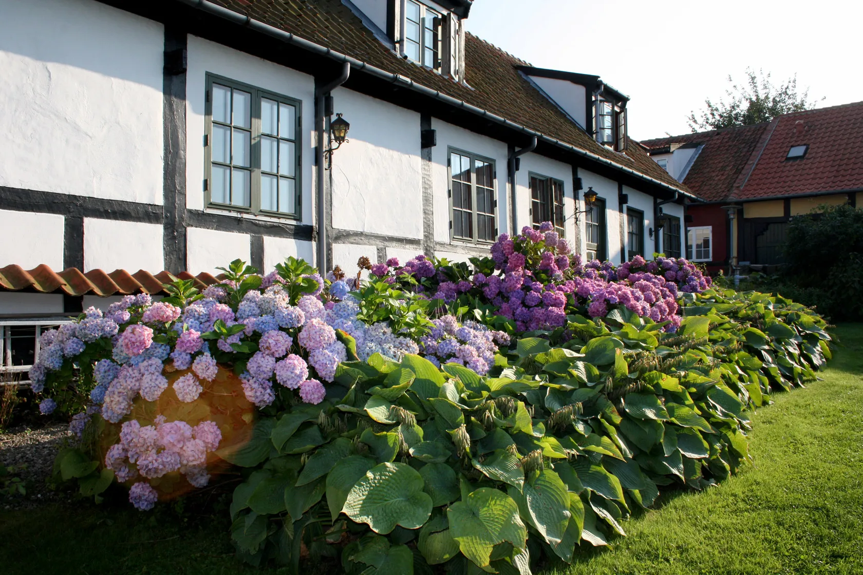 Allinge Badehotels have med udsigt over Østersøen