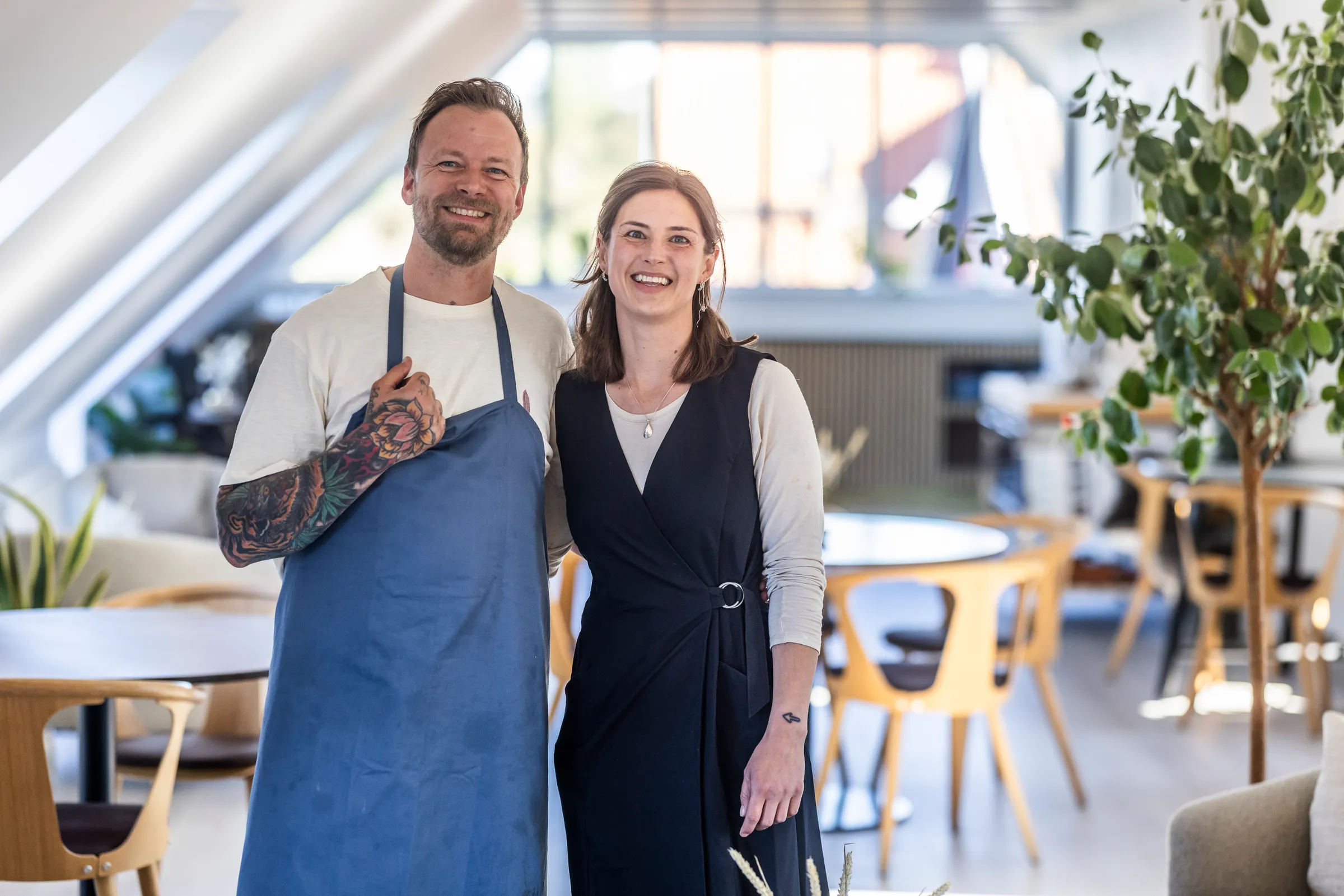 Madeleine Tejnby und Christian Milling im Allinge Badehotel