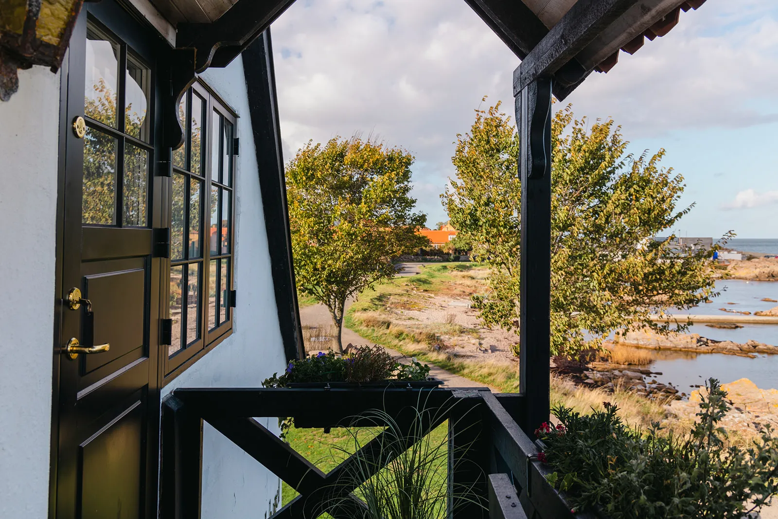 Meerblick aus einer Suite im Allinge Badehotel