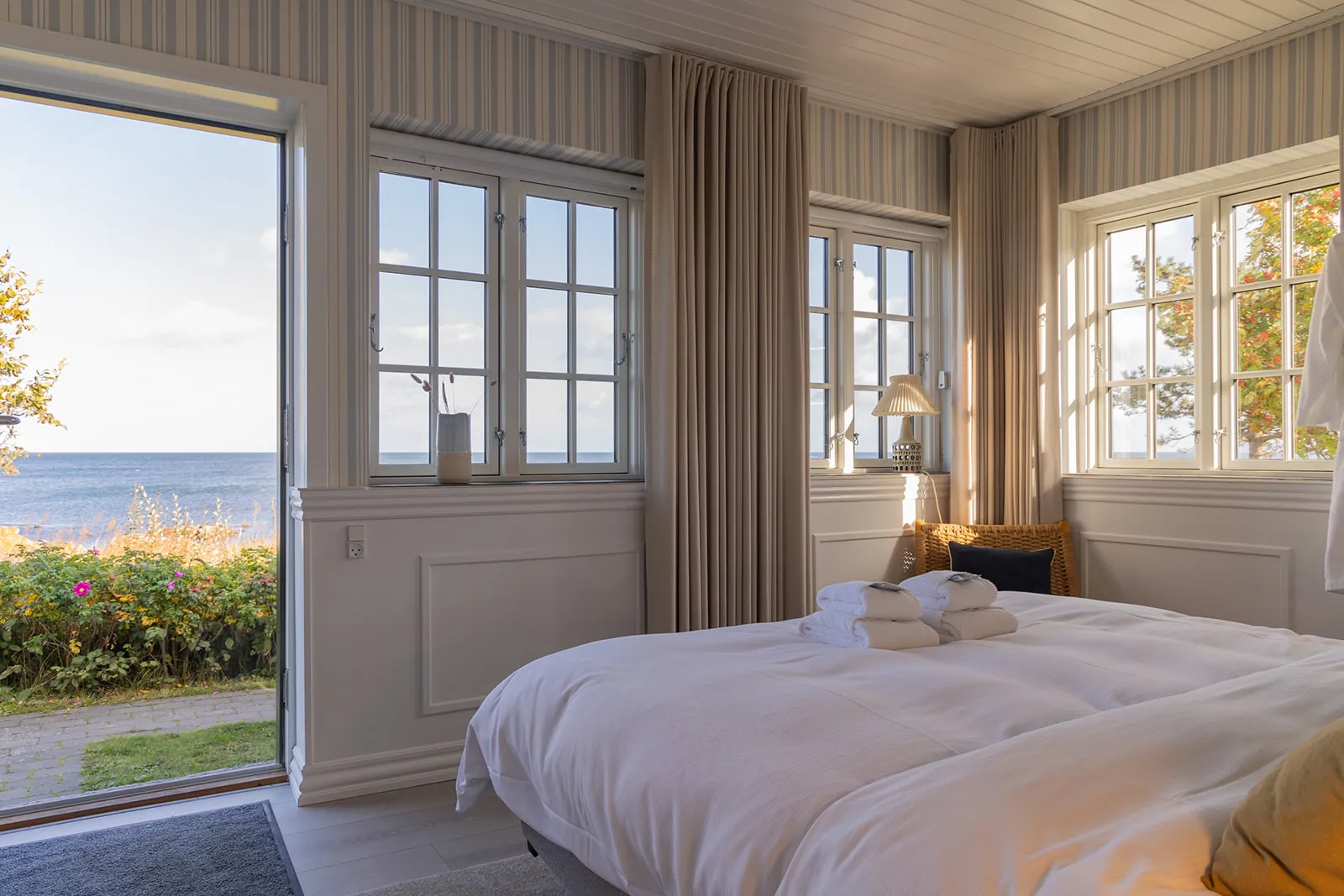 Værelse med havudsigt på Allinge Badehotel