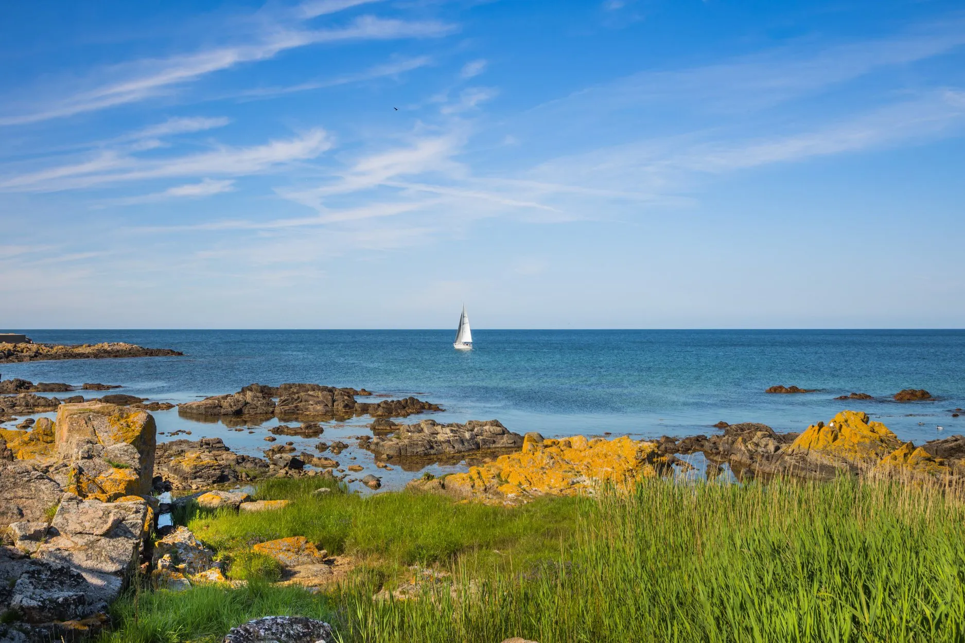 Bornholm coastline near Allinge Badehotel